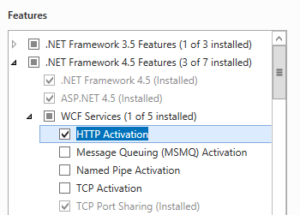 HTTP activation